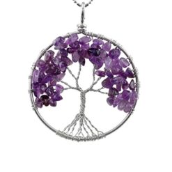 Amethyst Tree Of Life Necklace